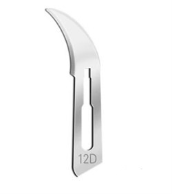 Лезвия одноразовые №12D стерильн.№100 159-33451