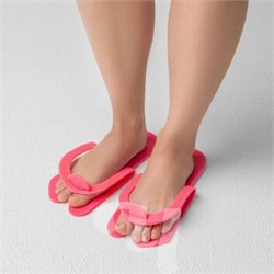 Тапочки вьетнамки пенополиэтилен  5мм розовые 25пар/уп Чистовье 03-457