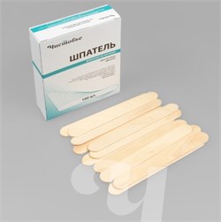 Шпатель деревянный 100 шт/уп Чистовье 00-284