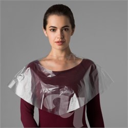 Пелерина полиэтилен прозрачный радиус 39см (25шт/уп) Чистовье 01-681