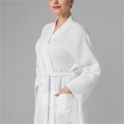 Халат вафельный Кимоно белый р 50 1шт 03-223