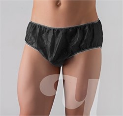 Трусы мужские(плавки) Спанбонд Черный 10шт/уп р.48-52 604-697