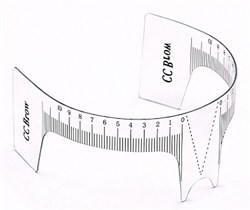 Линейка  для бровей(с вырезом для носа)  СС Brow  159-82 - фото 6394