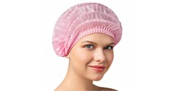 Шапочка Шарлотка медицинская розовая 50 шт/уп Чистовье 603-207 - фото 7215