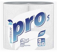 Бумага туалетная 2-х сл PROtissue в рулонах 4шт/уп 15520