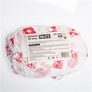 Бахилы ДЕТСКИЕ стандарт белые с рис. 50пар/уп. 159-20652