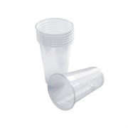Стаканчики пластиковые одноразовые прозрач. 100шт/уп 90237