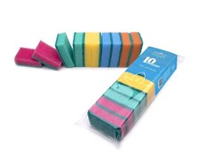 Губки бытовые для посуды 10шт/уп 65220