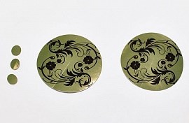 Стикини для солярия с защитой для родинок золото 50 пар/уп Чистовье 03-401