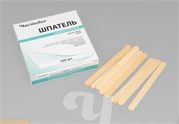 Шпатель деревянный узкий 100 шт/уп Чистовье 03-749