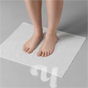 Коврик спанлейс  3-слойный  белый 45*45см 1 шт/упак 00-386