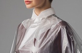 Воротничок-косынка спанлейс белый 85см 100шт/уп 01-050