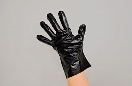 Перчатки эластомер Aviora р-р М черные 50 пар/уп 603-789