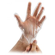 Перчатки полиэтиленовые прозрачные размер М 50пар/уп 