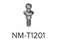 Аттачмент прямой шаровидный  1мм NM-T1201 159-3708