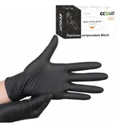 Перчатки нитриловые смотровые ECOLAT черные S 50 пар/уп